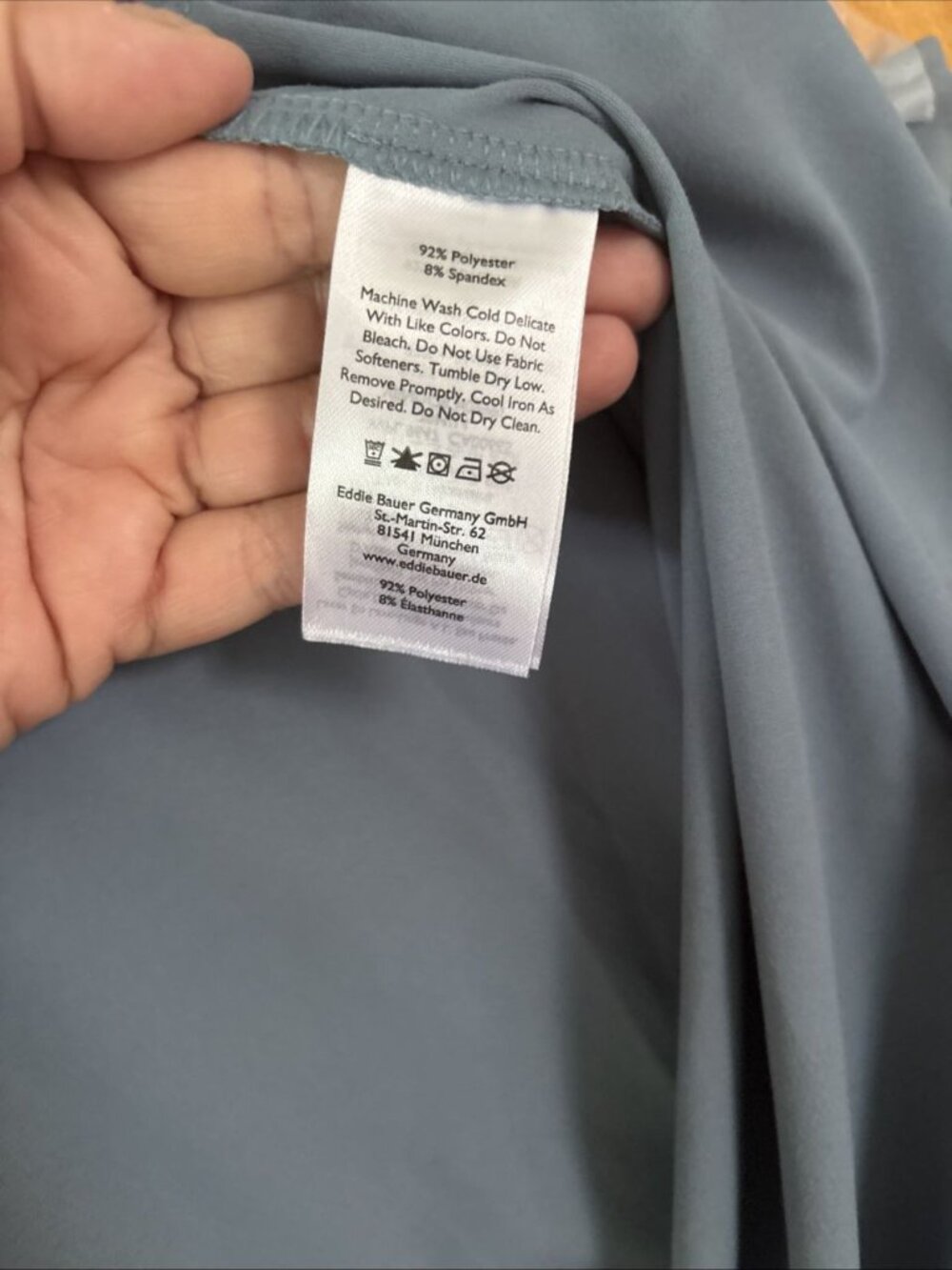 Eddie Bauer Aster Sleeveless Empire Waist Chambray Blue Athletic Casual Dress XL - Picture 11 of 12